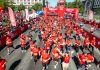 20 mil corredores participaron de la tercera corrida gratuita “Gana Santiago” en la Alameda